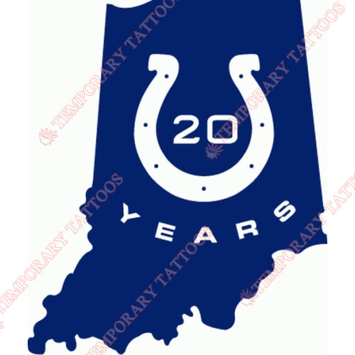 Indianapolis Colts Customize Temporary Tattoos Stickers NO.543